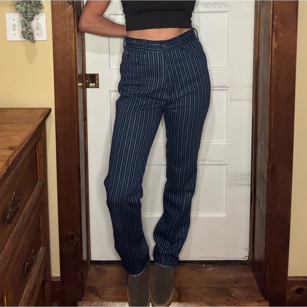 80’s Vintage Striped High Rise Braxton Jeans